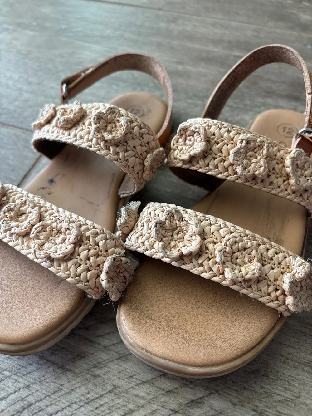 Crochet sandals